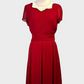 Alannah Hill | dress | size 12 | knee length | 100% silk with faux pearl collar