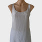 Designer Mela Purdie classic grey tank top with a u-shaped neck and back for smart casual or resort wear.