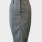 Designer Rhodes & Beckett straight skirt in black and white houndstooth for office wear.