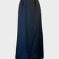Designer Vogue line by Barold's black maxi skirt with buckle waist for evening or formal wear.