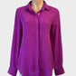 Designer Elliatt pink crepe shirt with concealed button placket and pleated back yoke for office or special events.