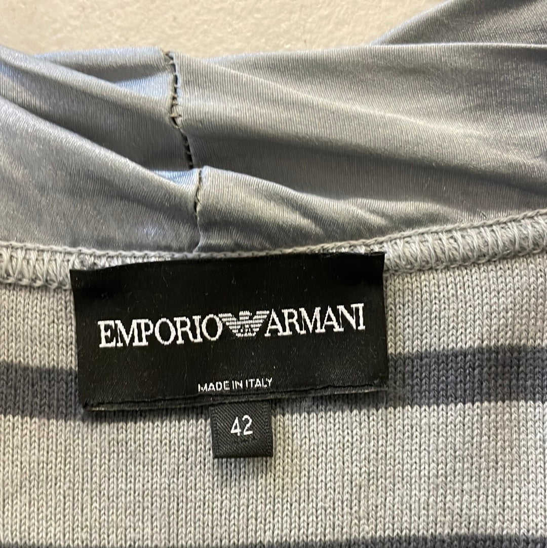 Emporio Armani | cardigan | size 12 | three quarter sleeve | 100% cotton