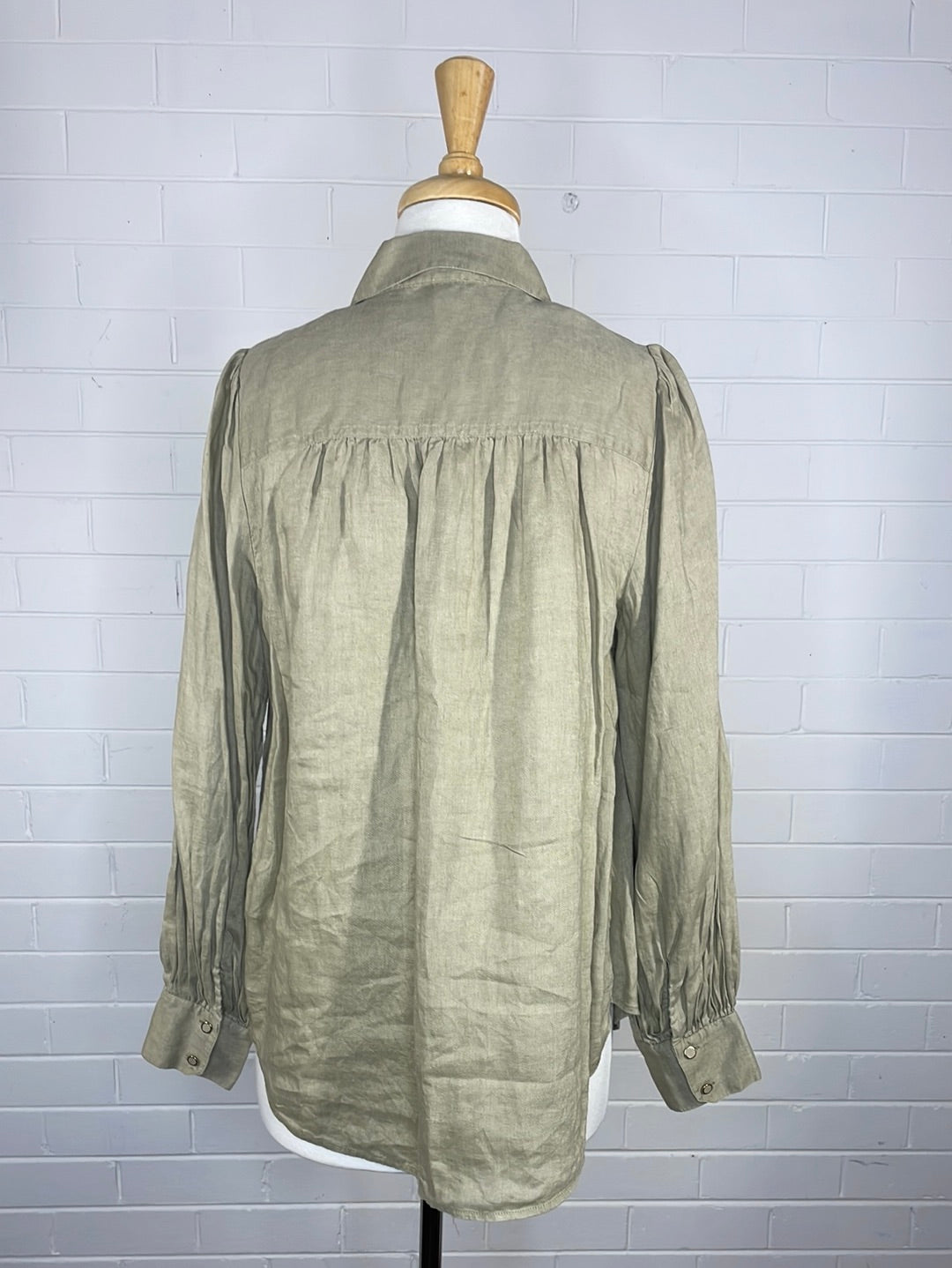 Witchery | shirt | size 12 | long sleeve | 100% linen