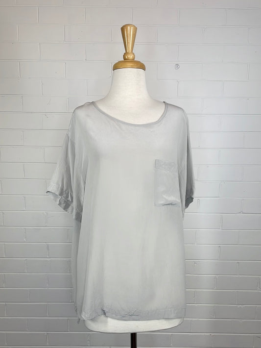Uniqlo | top | size 14 | short sleeve | 100% silk