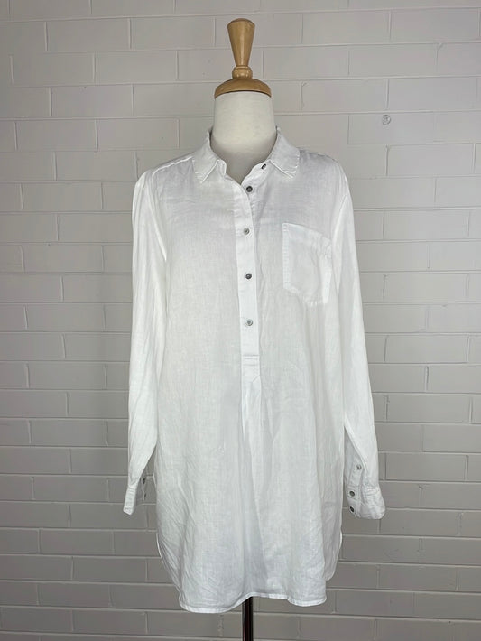 Target | shirt | size 14 | long sleeve | 100% linen