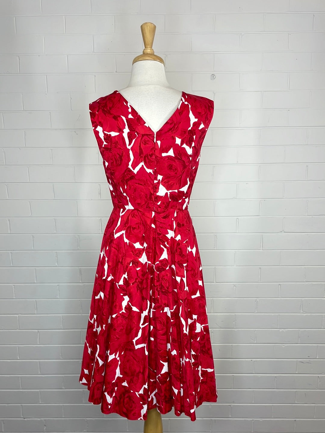 David Lawrence | dress | size 8 | knee length | cotton linen blend.