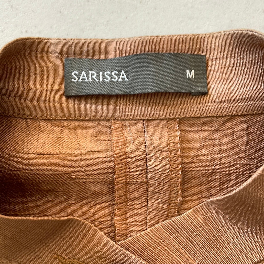 Sarissa | jacket | size 8 | single breasted | 100% silk.