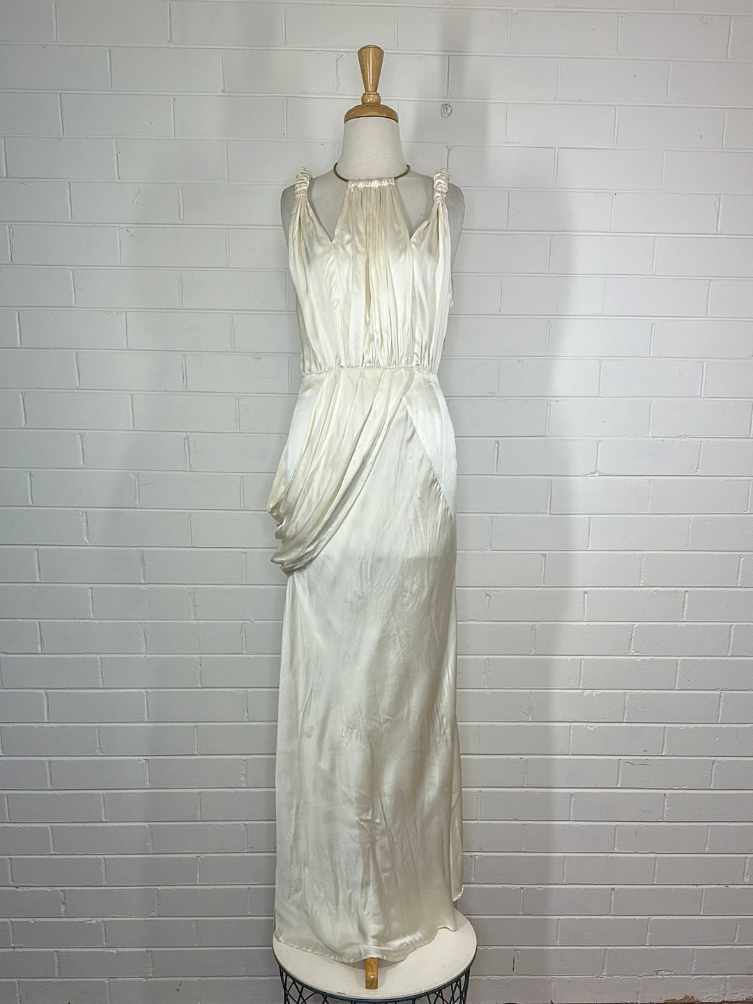 Lisa Brown | gown | size 8 | maxi length | 100% silk