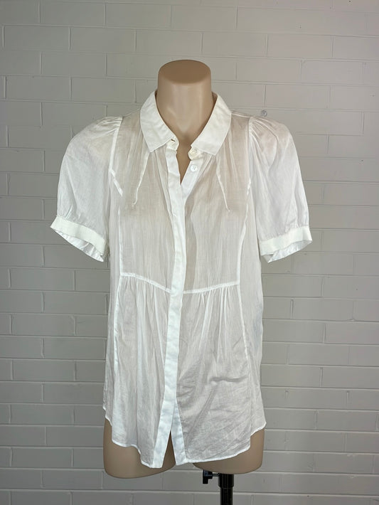 Burberry | London | shirt | size 8 | short sleeve | 100% silk