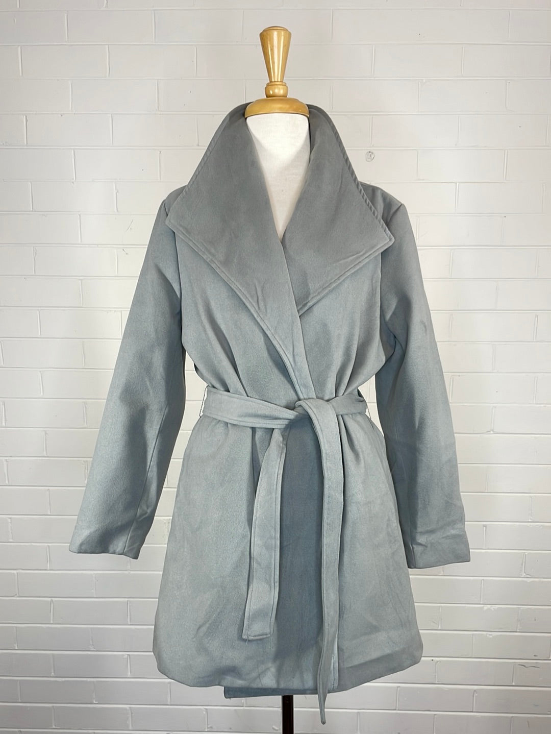 Liz Jordon | coat | size 12 | wrap front