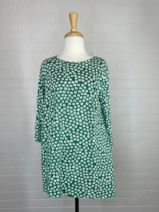 Marimekko | Finland | top | size 10 | three quarter sleeve | cotton lyocell blend