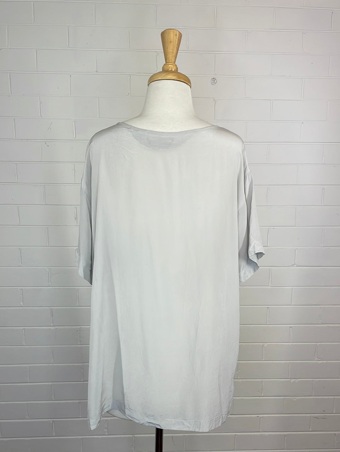 Uniqlo | top | size 14 | short sleeve | 100% silk