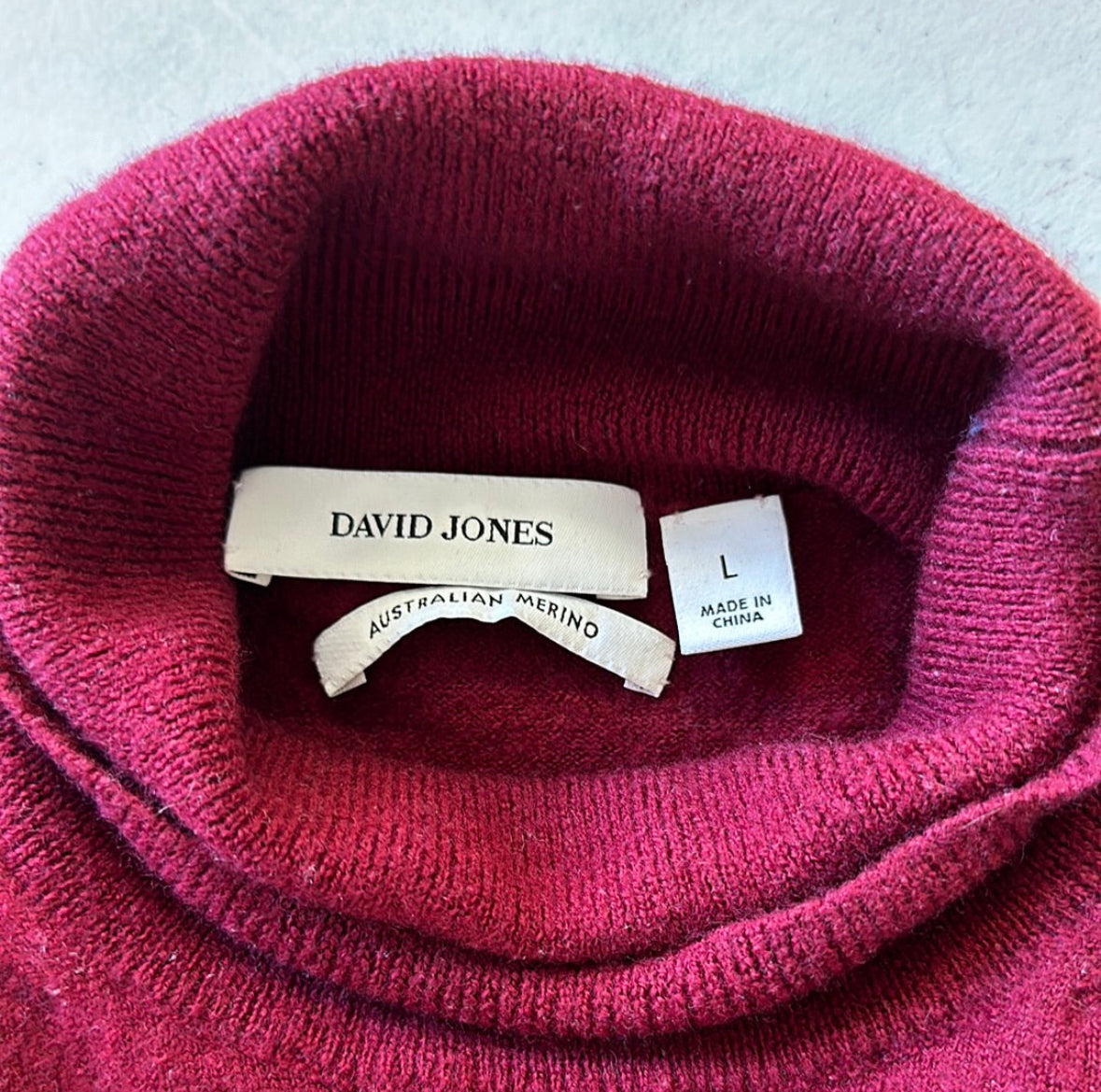 David Jones | sweater | size 12 | turtleneck | 100% wool