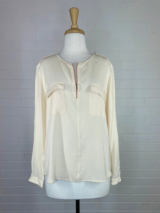 Ginger & Smart | shirt | size 14 | long sleeve | 100% silk