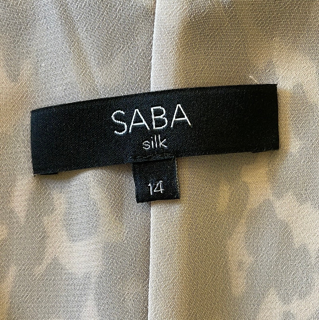 SABA | dress | size 14 | knee length | 100% silk