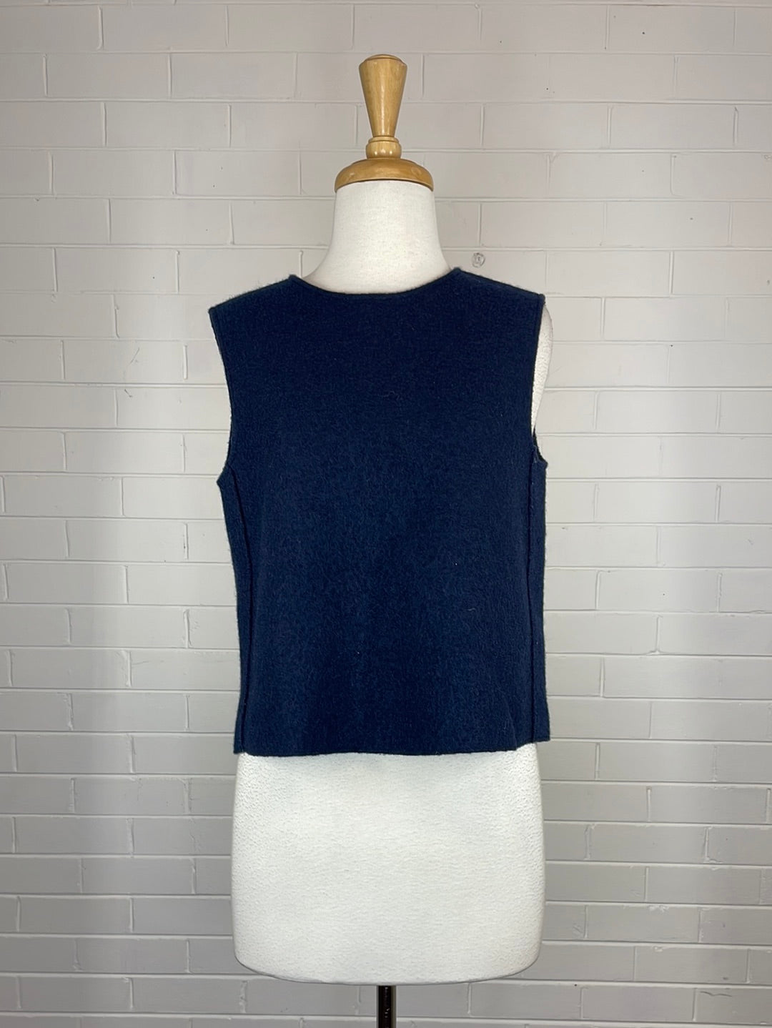 COS | top | size 10 | sleeveless | 100% wool