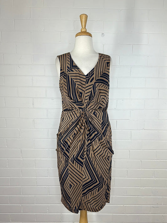 Veronika Maine | dress | size 10 | knee length | 100% silk
