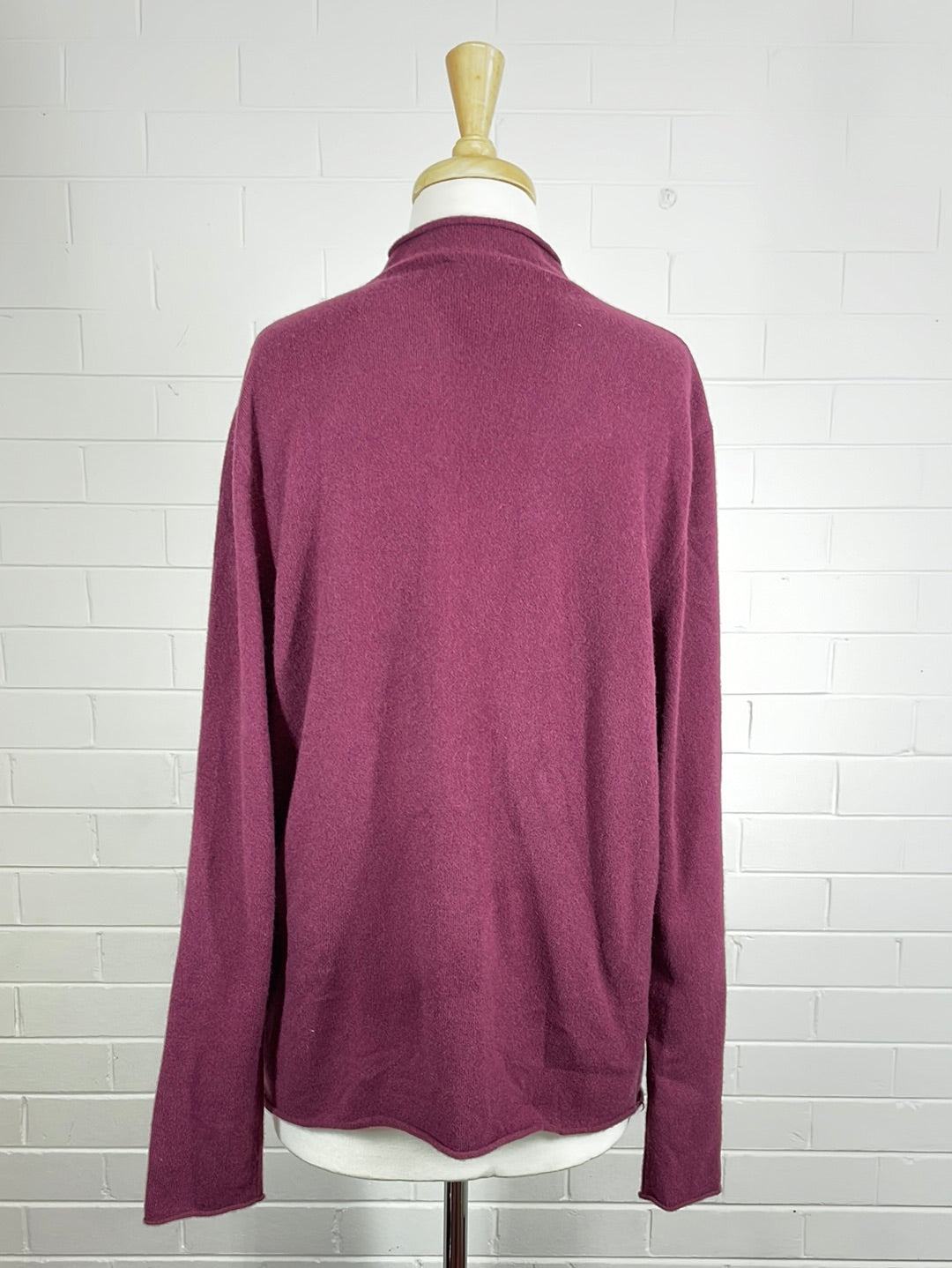 COS | sweater | size 14 | band collar | 100% cashmere