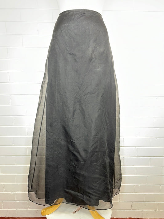 Simona | skirt | size 10 | maxi length | 100% silk