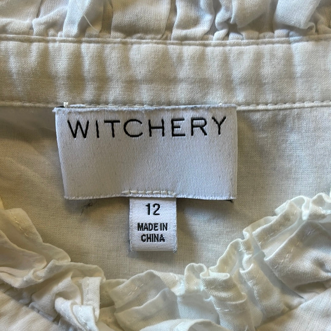 Witchery | shirt | size 12 | long sleeve | 100% cotton