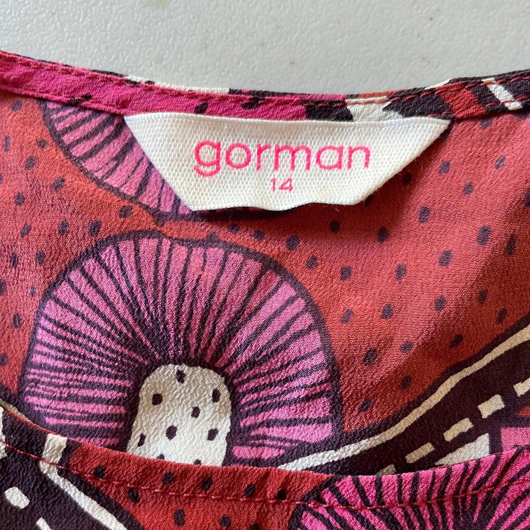 Gorman | dress | size 14 | knee length | 100% silk