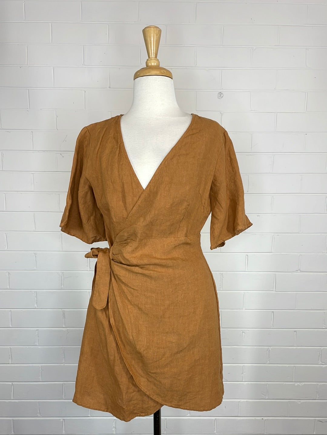 Aere | dress | size 8 | mini length | 100% linen