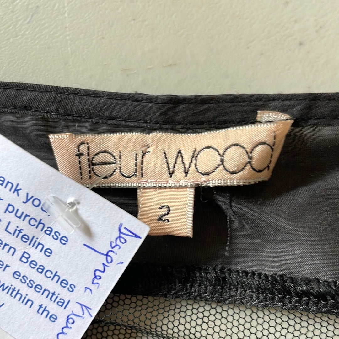 Fleur Wood | dress | size 10 | knee length | cotton silk blend