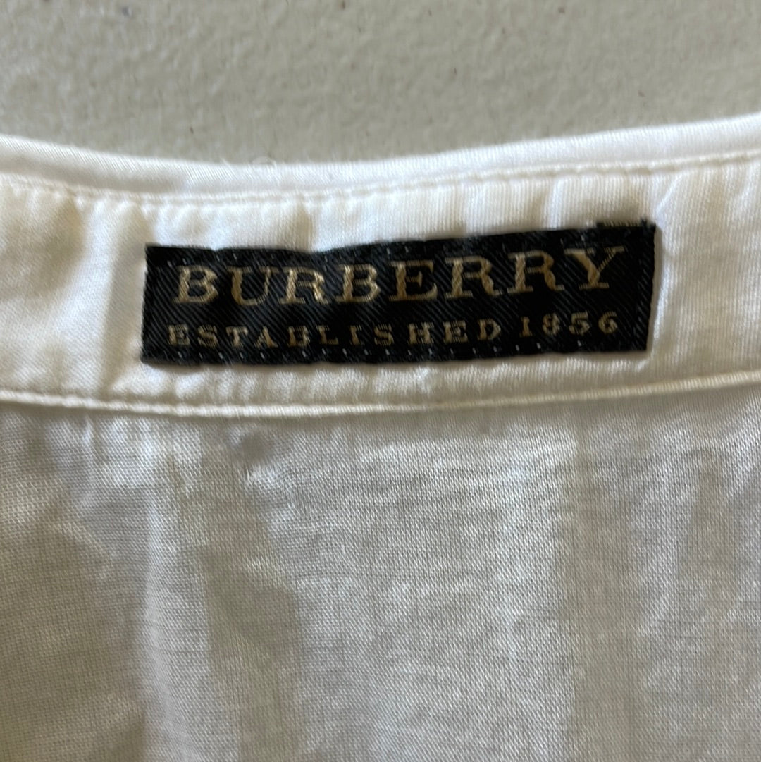 Burberry | London | shirt | size 8 | short sleeve | 100% silk