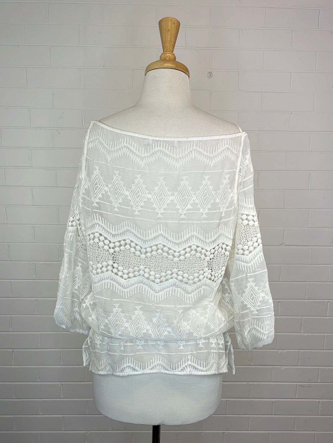 Anne Fontaine | Paris | top | size 12 | three quarter sleeve