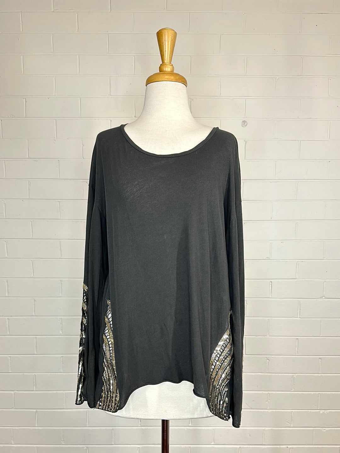 sass & bide | top | size 12 | long sleeve | 100% cotton