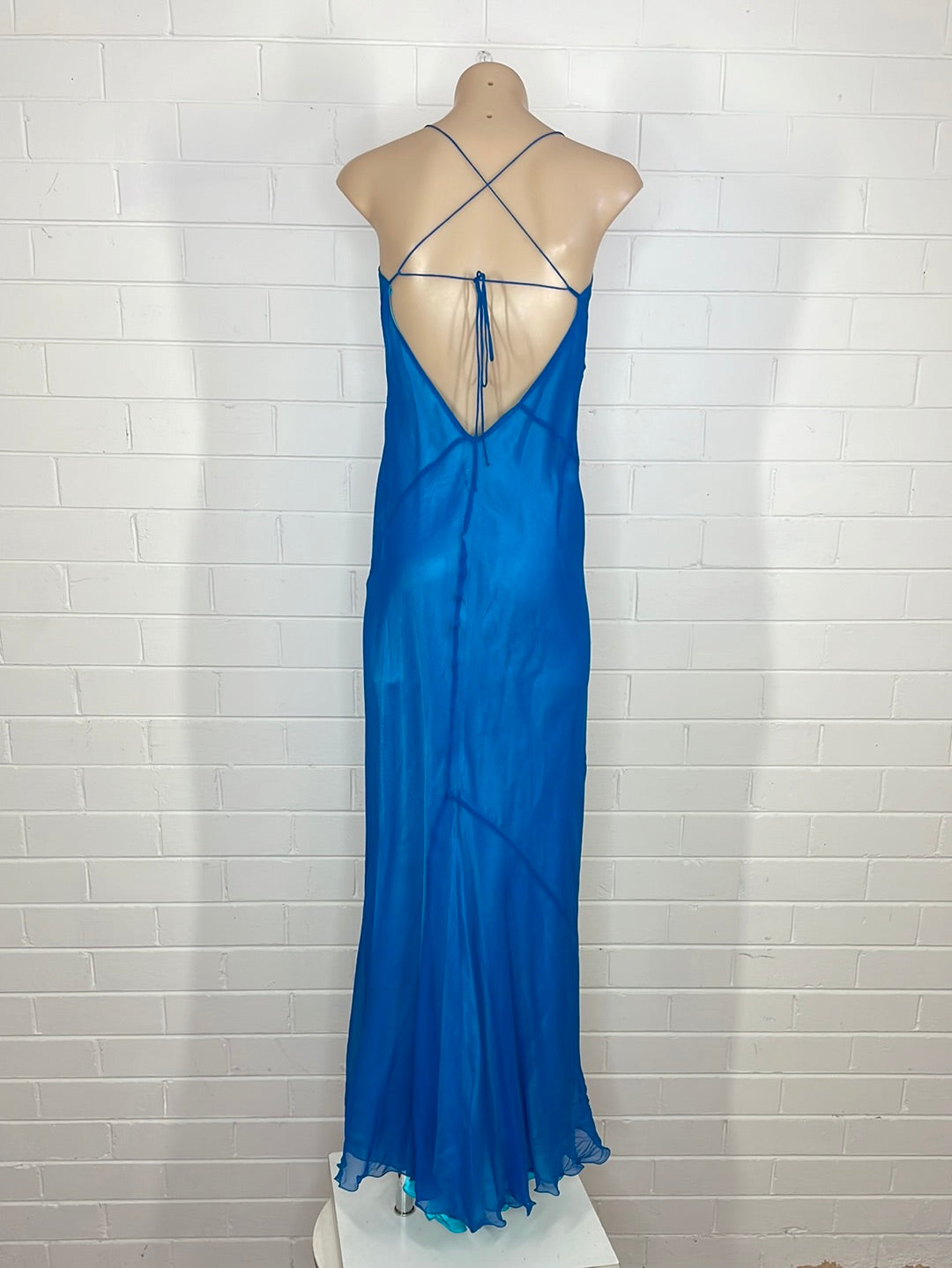 Jenny Bannister | gown | size 8 | maxi length | 100% silk