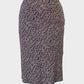 MARCS flared skirt in pink and black with reptile print and narrow waistband for office or smart casual wear.