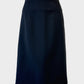 Ralph Lauren black straight skirt with back vent for office wear.