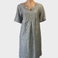Regatta shift dress in grey with notched neck and pleated skirt for office or smart casual wear.