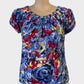 Regatta sleeveless top in blue and red floral print for office or smart casual wear.