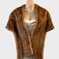 Vintage 60’s fur stole with sculpted shoulders and concealed fastener for formal or evening wear