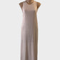 ZARA column gown in pink sequins with keyhole back and straight skirt for special events or formal wear.