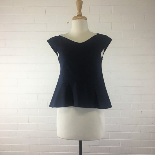 Veronika Maine | top | size 6 | cap sleeve | made in Australia 🇦🇺