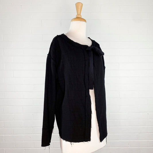 Lee Mathews | jacket | size 8 | tie front | linen cotton blend