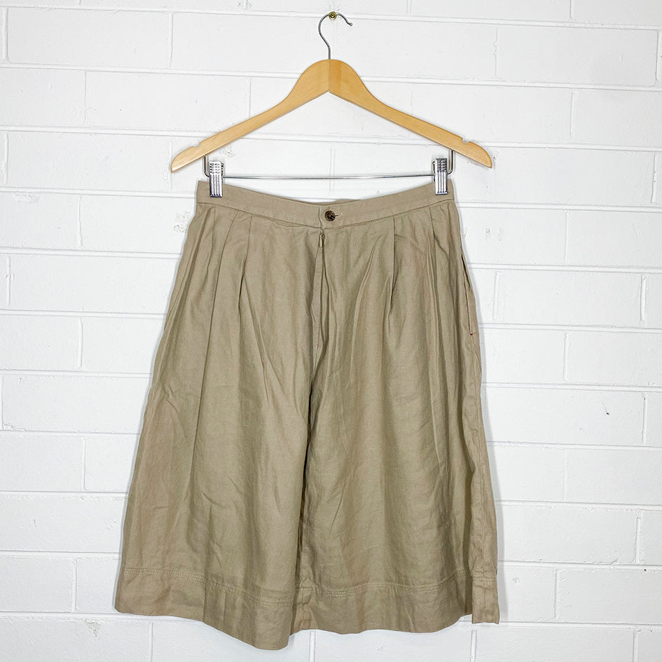 Uniqlo - Ines de la Fressange | skirt | size 10 | knee length | linen cotton blend