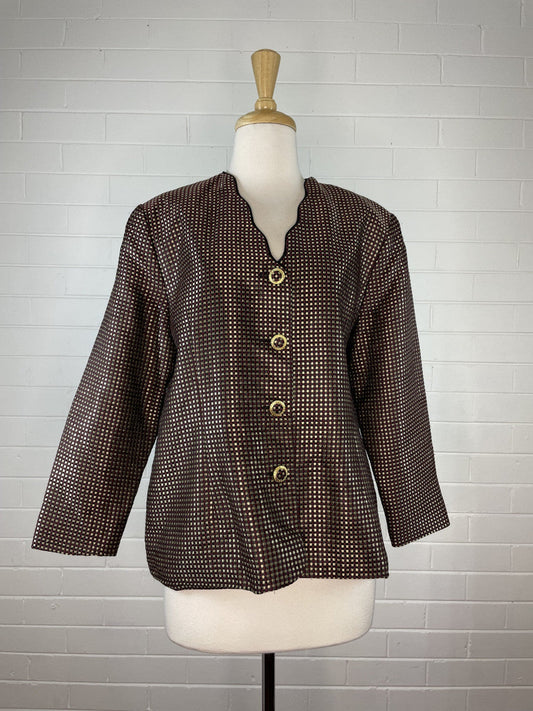 Geoff Bade | vintage 80's | jacket | size 14 | single breasted