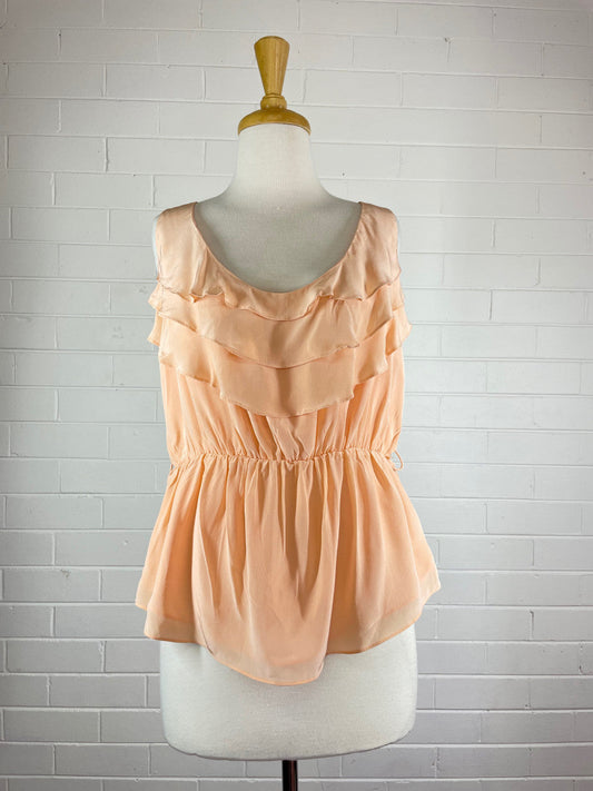 Seduce | top | size 14 | sleeveless | 100% silk | new with tags