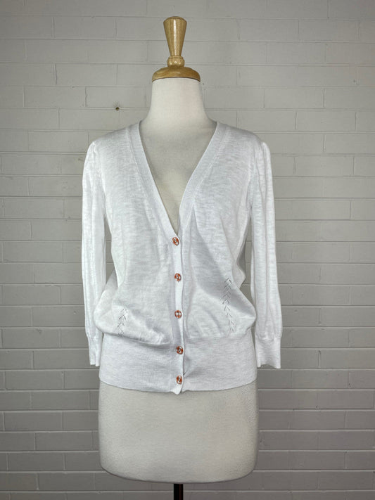 Laura Ashley | UK | cardigan | size 10 | long sleeve | linen cotton blend