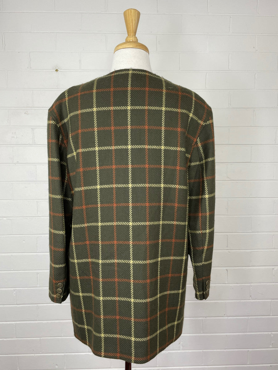Max Mara | Italy | vintage 80's | jacket | size 12 | single breasted | 100% wool