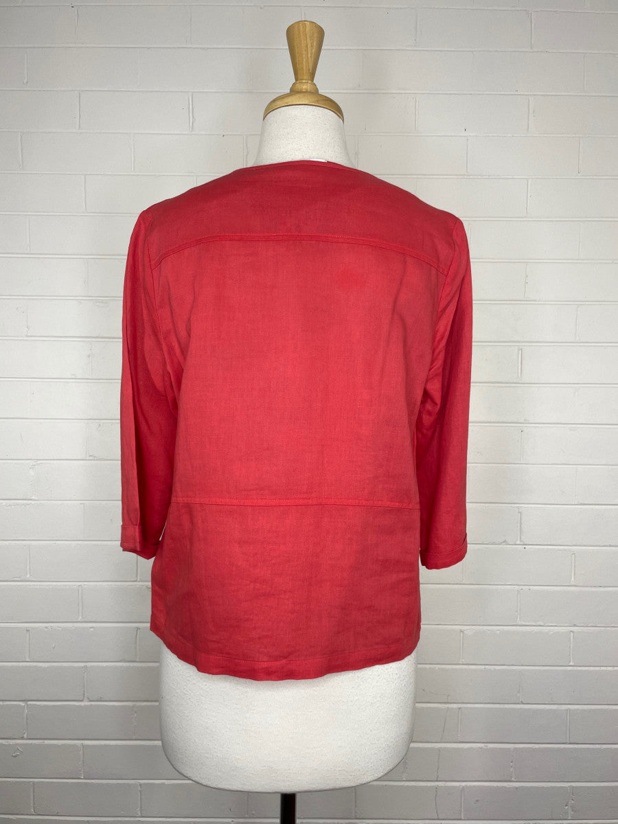 Matisse | shirt | size 10 | three quarter sleeve | 100% linen.