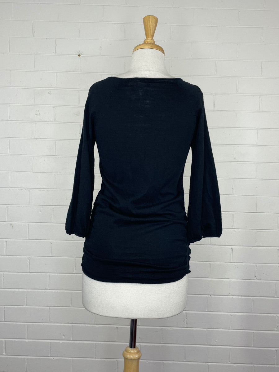 Anna Thomas | sweater | size 10 | scoop neck | 100% wool