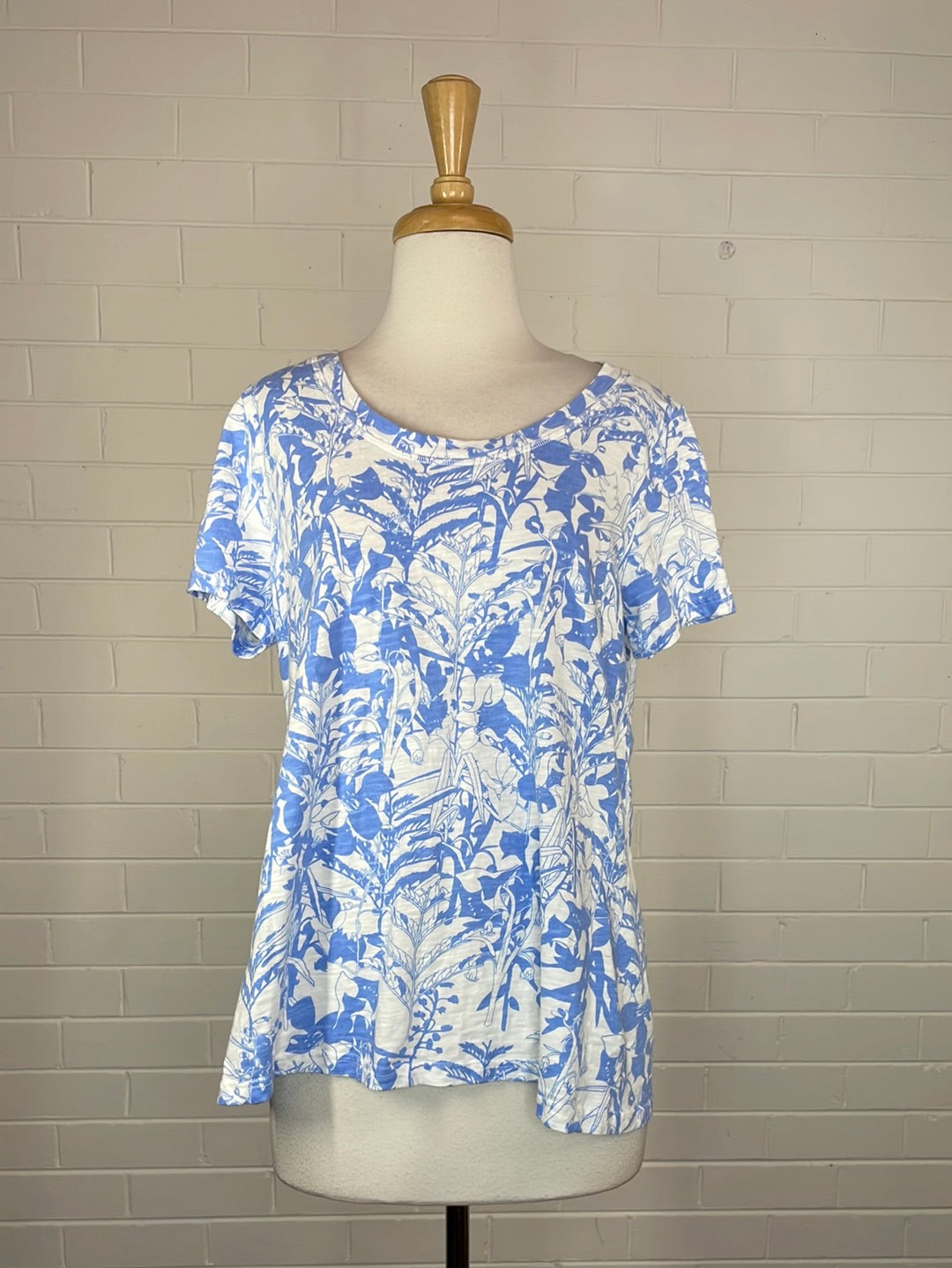 Blue Illusion | top | size 16 | 100% cotton