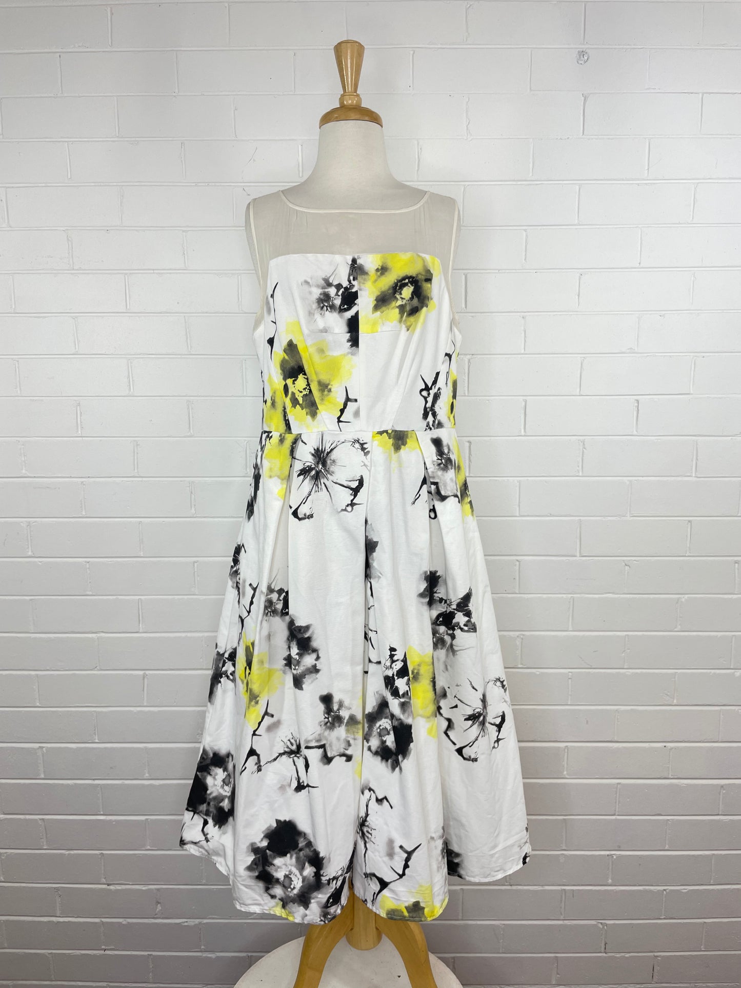 Veronika Maine | dress | size 14 | silk cotton blend.