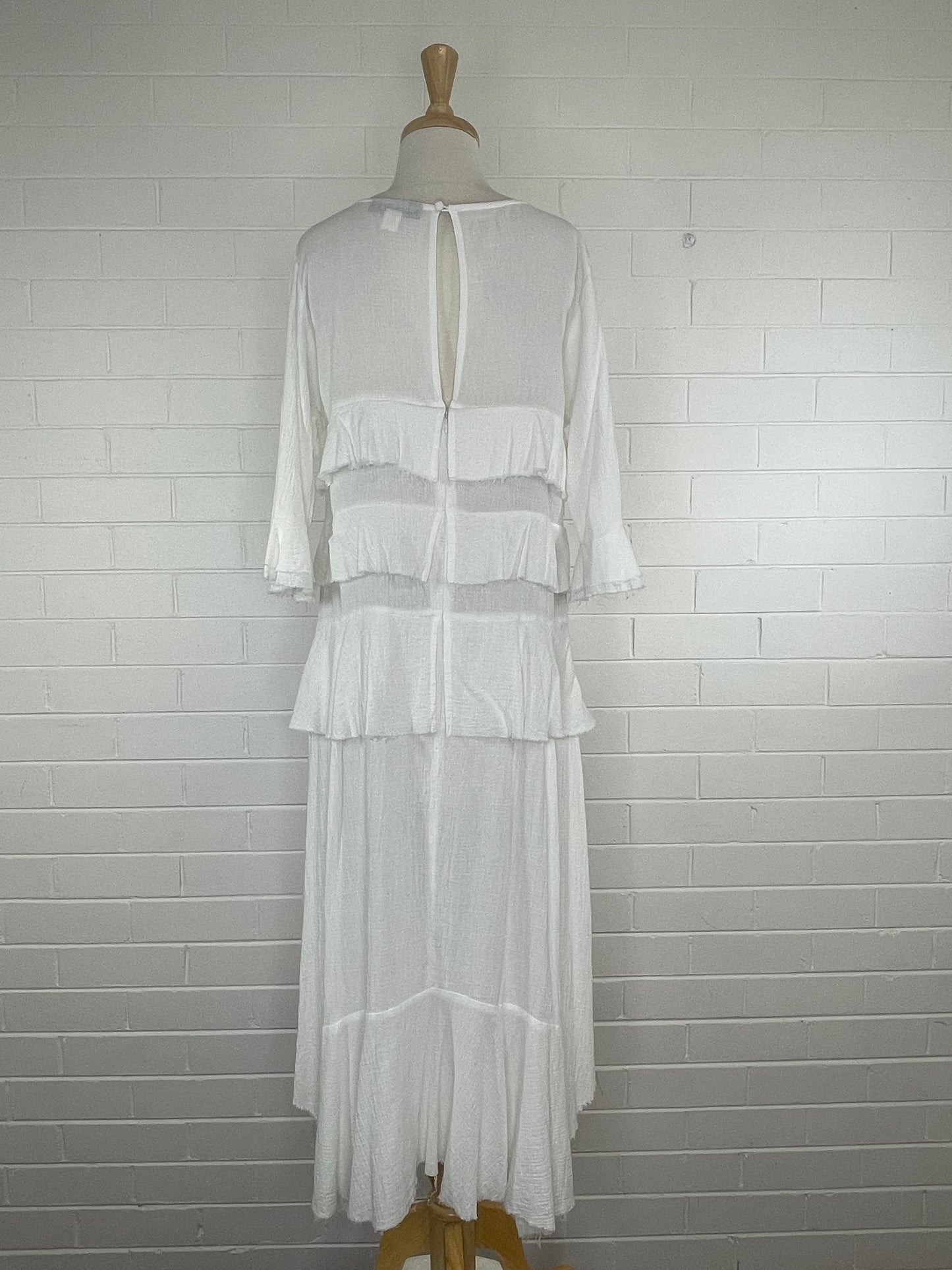 MAURIE EVE dress size 12 maxi length 100 cotton Lifeline Shop Online by Lifeline Northern Beaches