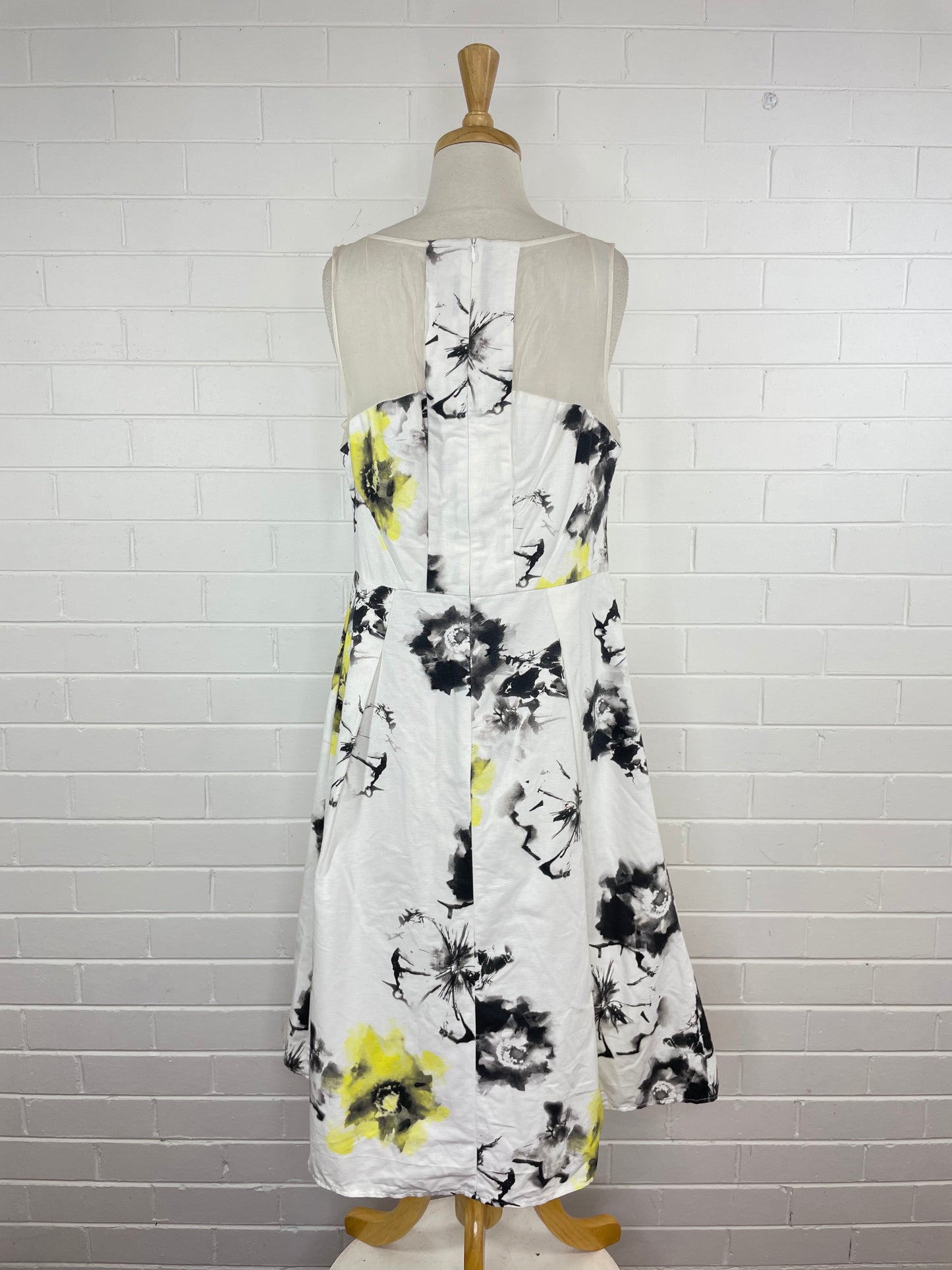 Veronika Maine | dress | size 14 | silk cotton blend.